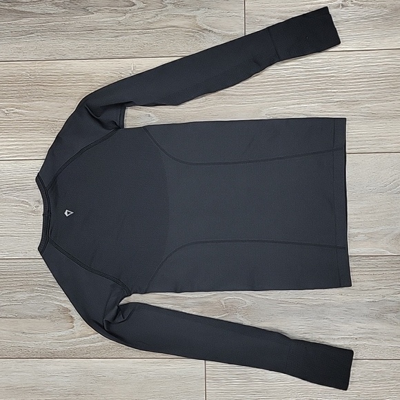 Ivivva by Lululemon Size 8 Black Long Sleeve Swiftly - Picture 5 of 6